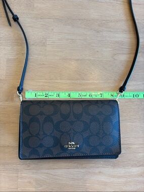 Coach Signature Small Crossbody in Brown and Black